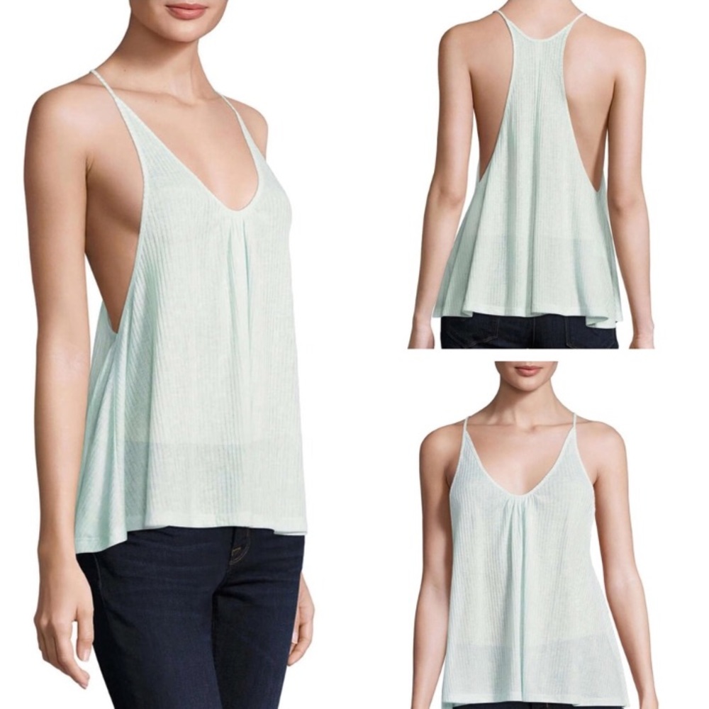 New Free People Ribbed Knit Wear Me Now Tank SZ S - Picture 4 of 6